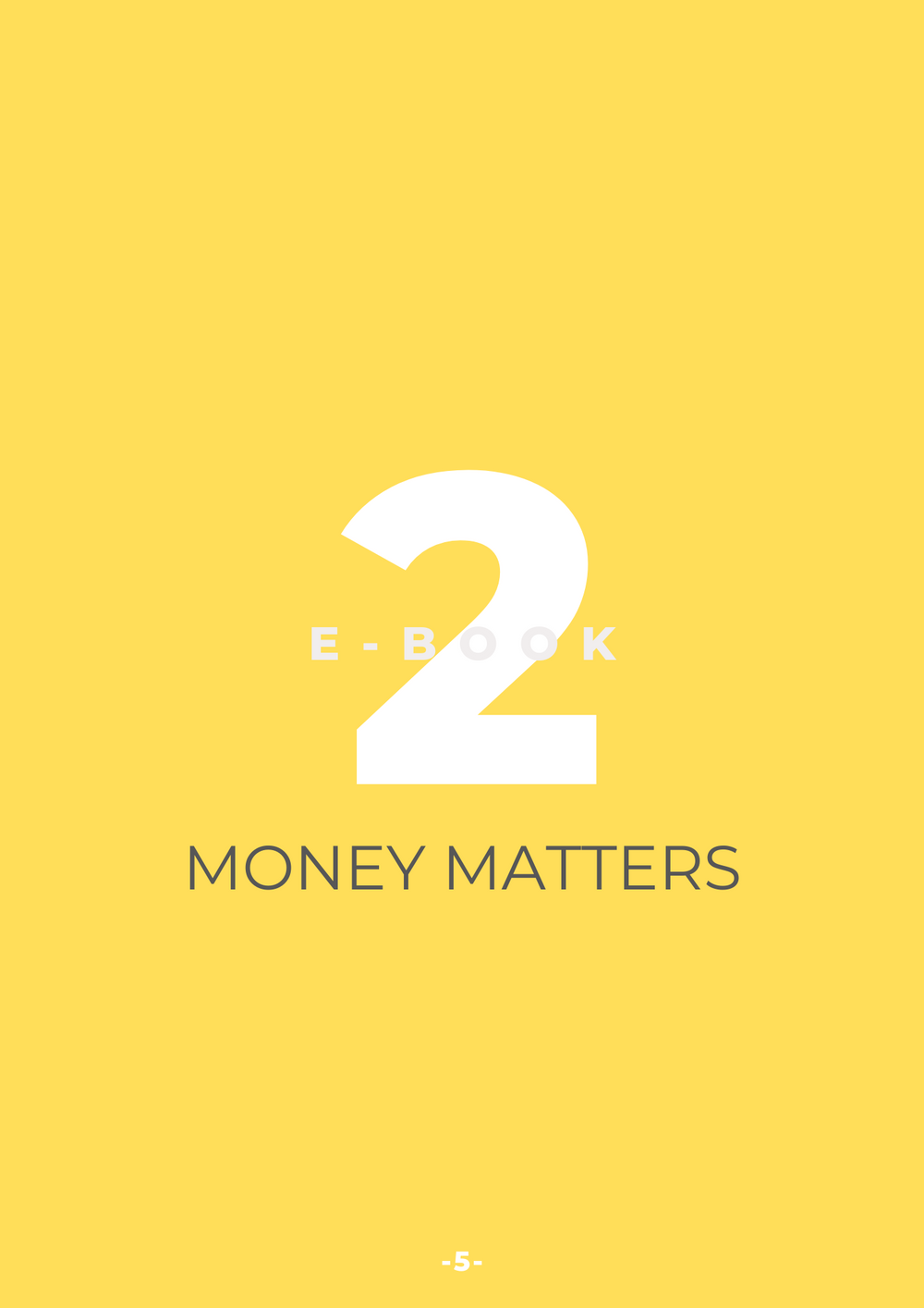 360 Degrees of Business eBook 2: Money Matters